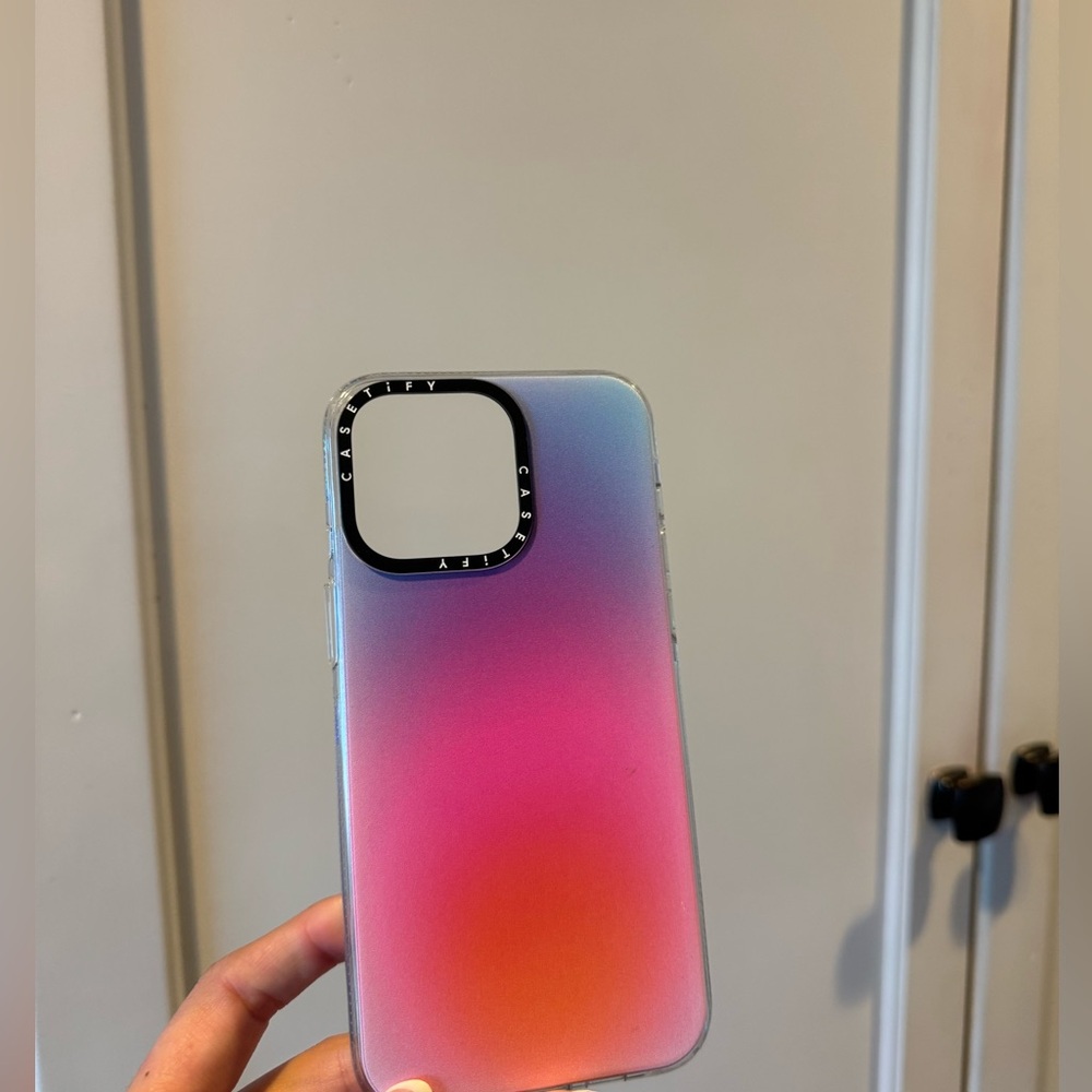 Casetify Pink and Blue Gradient iPhone Case not used for iphone 14 pro max